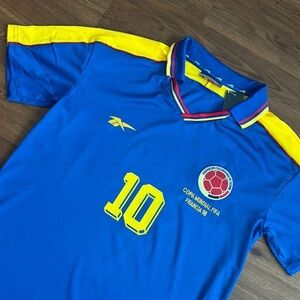 Reebok Colombia 98 Retro  Soccer Jersey Size M 💙